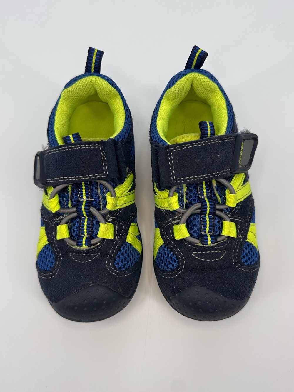 Pediped Blue Summer Mesh Velcro Sneakers Toddler Size 6-6.5